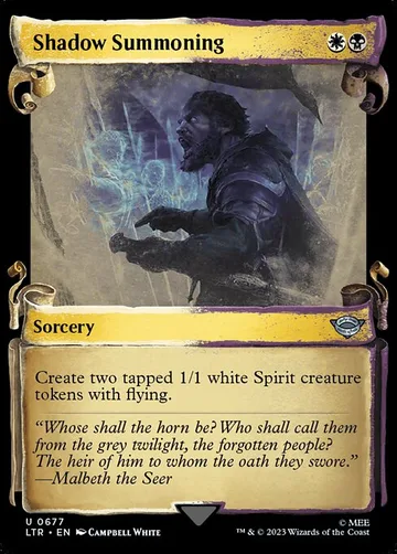 Shadow Summoning 677, carta de Magic: The Gathering de The Lord of the Rings: Tales of Middle-earth