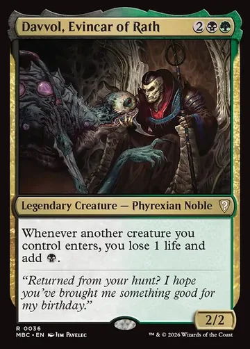Davvol, Evincar of Rath 36