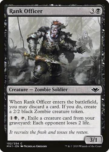 Rank Officer 102