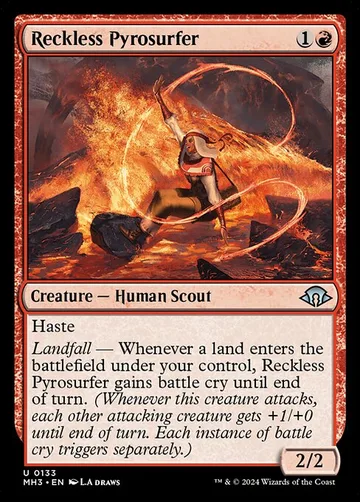 Reckless Pyrosurfer 133, carta de Magic: The Gathering de Modern Horizons 3