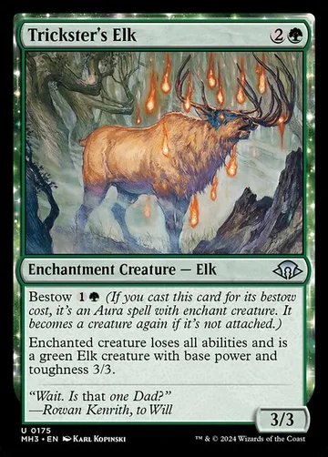 Trickster's Elk 175, carta de Magic: The Gathering de Modern Horizons 3