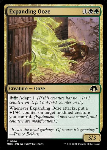 Expanding Ooze 184, carta de Magic: The Gathering de Modern Horizons 3