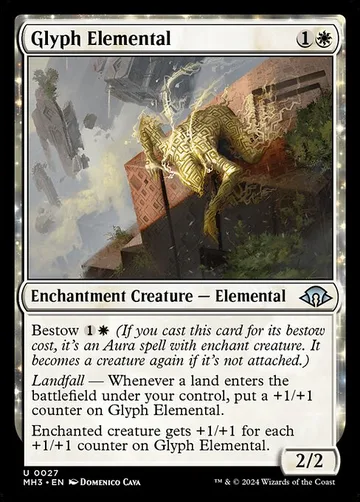 Glyph Elemental 27, carta de Magic: The Gathering de Modern Horizons 3