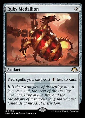Ruby Medallion 295, carta de Magic: The Gathering de Modern Horizons 3