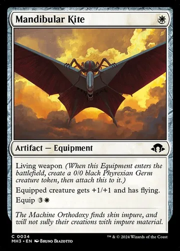 Mandibular Kite 34, carta de Magic: The Gathering de Modern Horizons 3