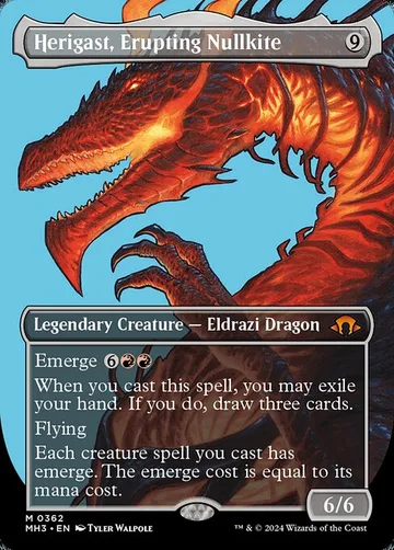 Herigast, Erupting Nullkite 362, carta de Magic: The Gathering de Modern Horizons 3