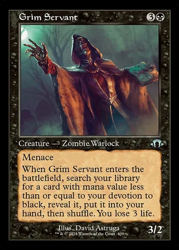 Grim Servant 409, carta de Magic: The Gathering de Modern Horizons 3