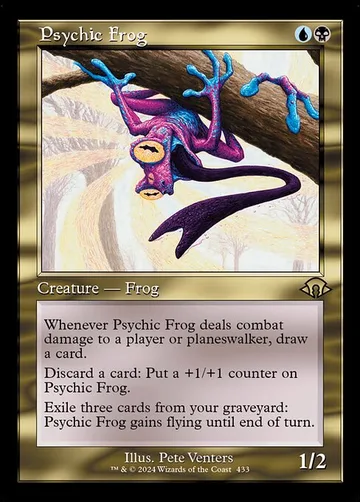 Psychic Frog 433, carta de Magic: The Gathering de Modern Horizons 3