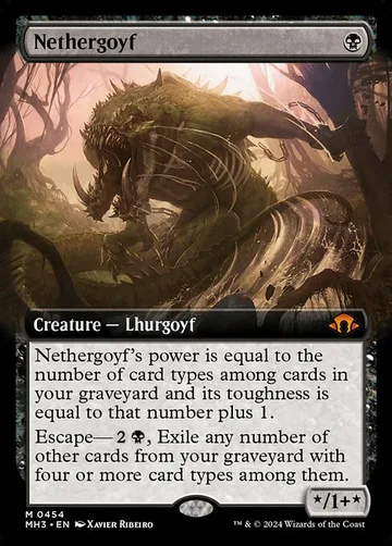 Nethergoyf 454, carta de Magic: The Gathering de Modern Horizons 3