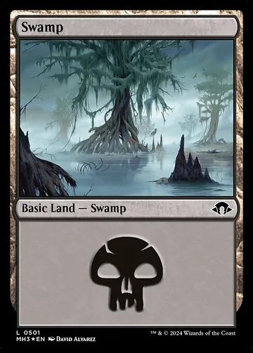 Swamp 501, carta de Magic: The Gathering de Modern Horizons 3