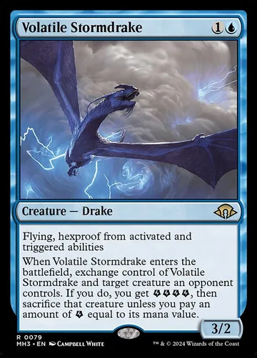 Volatile Stormdrake 79, carta de Magic: The Gathering de Modern Horizons 3