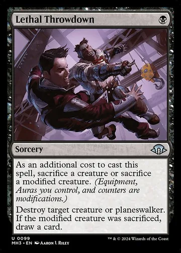 Lethal Throwdown 99, carta de Magic: The Gathering de Modern Horizons 3
