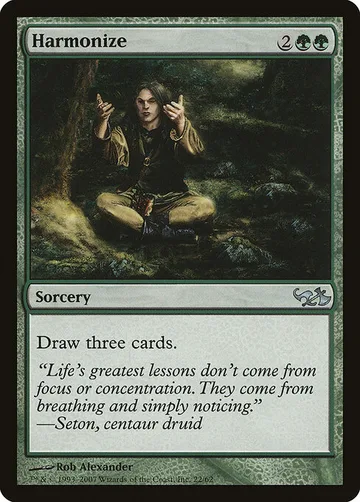 Harmonize 22, carta de Magic: The Gathering de Duel Decks: Elves vs. Goblins