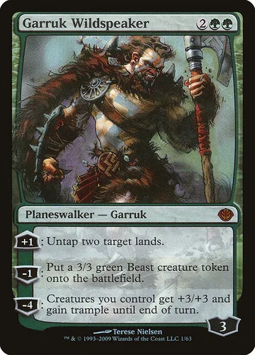 Garruk Wildspeaker 1, carta de Magic: The Gathering de Duel Decks: Garruk vs. Liliana