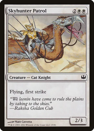 Skyhunter Patrol 19, carta de Magic: The Gathering de Duel Decks: Knights vs. Dragons