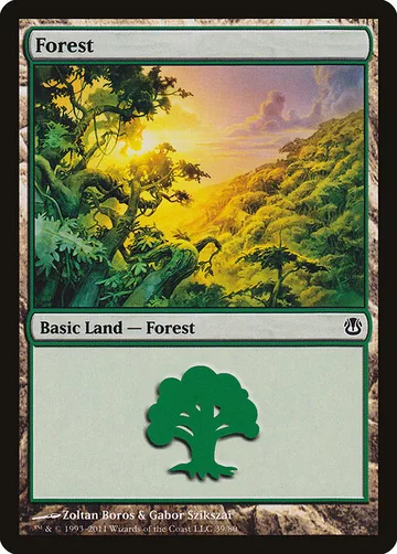 Forest 39, carta de Magic: The Gathering de Duel Decks: Ajani vs. Nicol Bolas