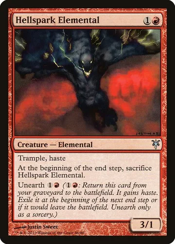 Hellspark Elemental 46, carta de Magic: The Gathering de Duel Decks: Sorin vs. Tibalt