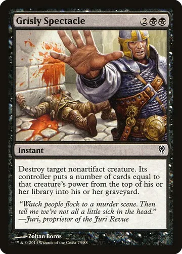 Grisly Spectacle 75, carta de Magic: The Gathering de Duel Decks: Jace vs. Vraska