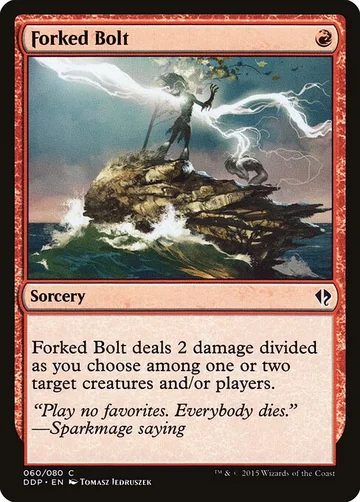Forked Bolt 60, carta de Magic: The Gathering de Duel Decks: Zendikar vs. Eldrazi