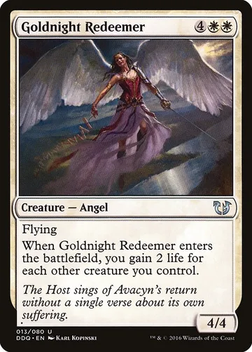 Goldnight Redeemer 13, carta de Magic: The Gathering de Duel Decks: Blessed vs. Cursed