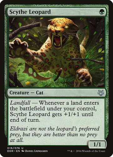 Scythe Leopard 19, carta de Magic: The Gathering de Duel Decks: Nissa vs. Ob Nixilis