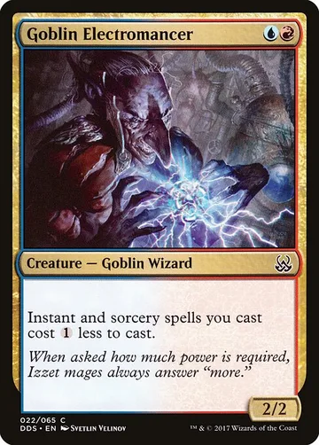 Goblin Electromancer 22, carta de Magic: The Gathering de Duel Decks: Mind vs. Might