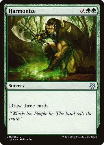 Harmonize 46, carta de Magic: The Gathering de Duel Decks: Mind vs. Might