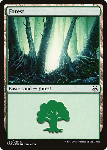Forest 63, carta de Magic: The Gathering de Duel Decks: Mind vs. Might