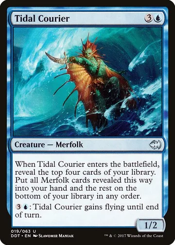 Tidal Courier 19, carta de Magic: The Gathering de Duel Decks: Merfolk vs. Goblins