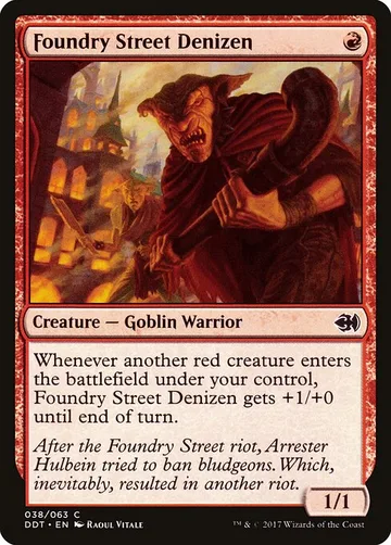 Foundry Street Denizen 38, carta de Magic: The Gathering de Duel Decks: Merfolk vs. Goblins