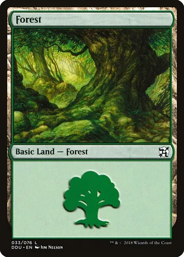 Forest 33, carta de Magic: The Gathering de Duel Decks: Elves vs. Inventors