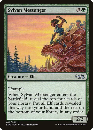 Sylvan Messenger 12, carta de Magic: The Gathering de Duel Decks Anthology: Elves vs. Goblins
