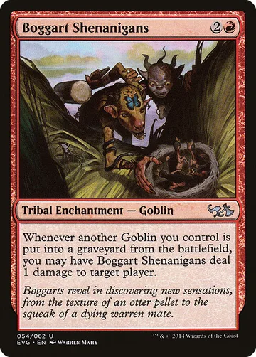 Boggart Shenanigans 54, carta de Magic: The Gathering de Duel Decks Anthology: Elves vs. Goblins