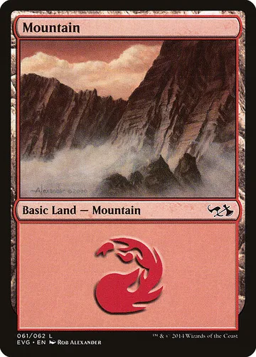 Mountain 61, carta de Magic: The Gathering de Duel Decks Anthology: Elves vs. Goblins