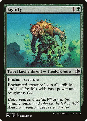 Lignify 16, carta de Magic: The Gathering de Duel Decks Anthology: Garruk vs. Liliana