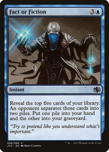Fact or Fiction 26, carta de Magic: The Gathering de Duel Decks Anthology: Jace vs. Chandra