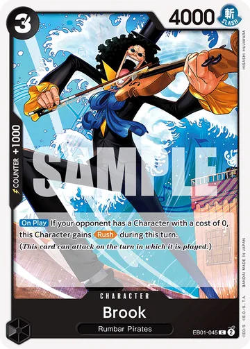 Brook EB01-045, carta de One Piece de Memorial Collection