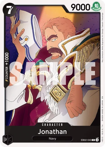 Jonathan EB02-043, carta de One Piece de Anime 25th Collection