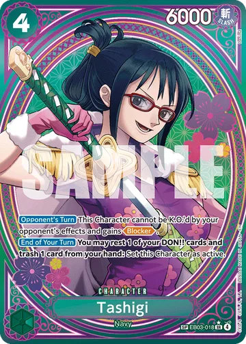 Tashigi EB03-018 · P2, carta de One Piece de One Piece Heroines Edition