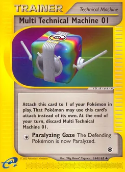 Multi Technical Machine 01 144/165, carta de Pokémon de Expedition Base Set
