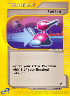 Switch 157/165, carta de Pokémon de Expedition Base Set