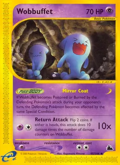 Wobbuffet 45/144, carta de Pokémon de Skyridge