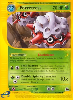 Forretress 56/144, carta de Pokémon de Skyridge