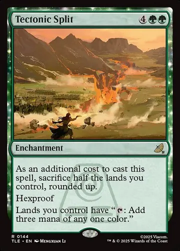 Tectonic Split 144, carta de Magic: The Gathering de Avatar: The Last Airbender Eternal