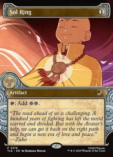 Sol Ring 316, carta de Magic: The Gathering de Avatar: The Last Airbender Eternal