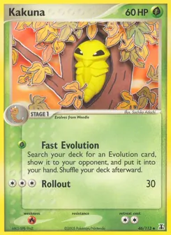 Kakuna 46/113, carta de Pokémon de Delta Species