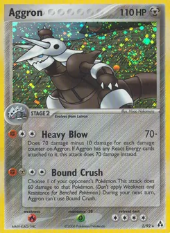 Aggron 2/92, carta de Pokémon de Legend Maker
