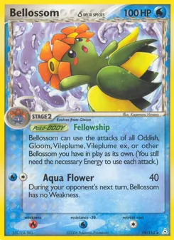 Bellossom δ 19/110, carta de Pokémon de Holon Phantoms