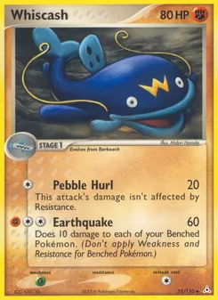 Whiscash 55/110, carta de Pokémon de Holon Phantoms