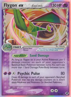 Flygon ex δ 92/101, carta de Pokémon de Dragon Frontiers